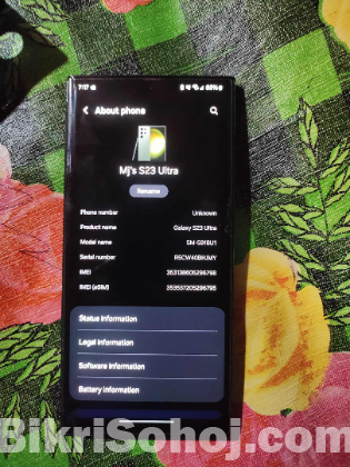 Samsung Galaxy s23 Ultra